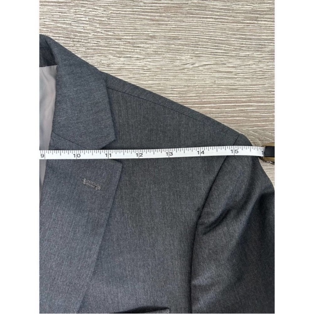 Ralph Lauren Gray Vintage Double Breast Straight Cut Blazer Size S (16R) EUC - Picture 8 of 10